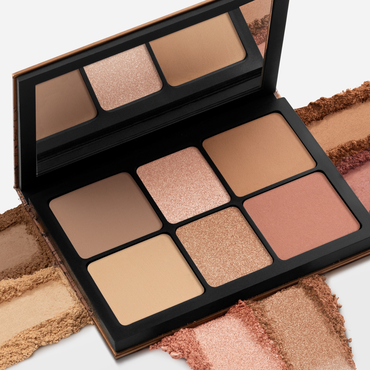 CALI CONTOUR BLUSH, HIGHLIGHTER, & BRONZER FACE PALETTE (PALETA DE SOMBRAS, ILUMINADOR Y BRONZER)